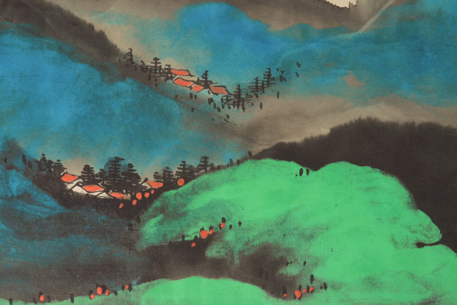 Lots Chinese art scrolls - 4