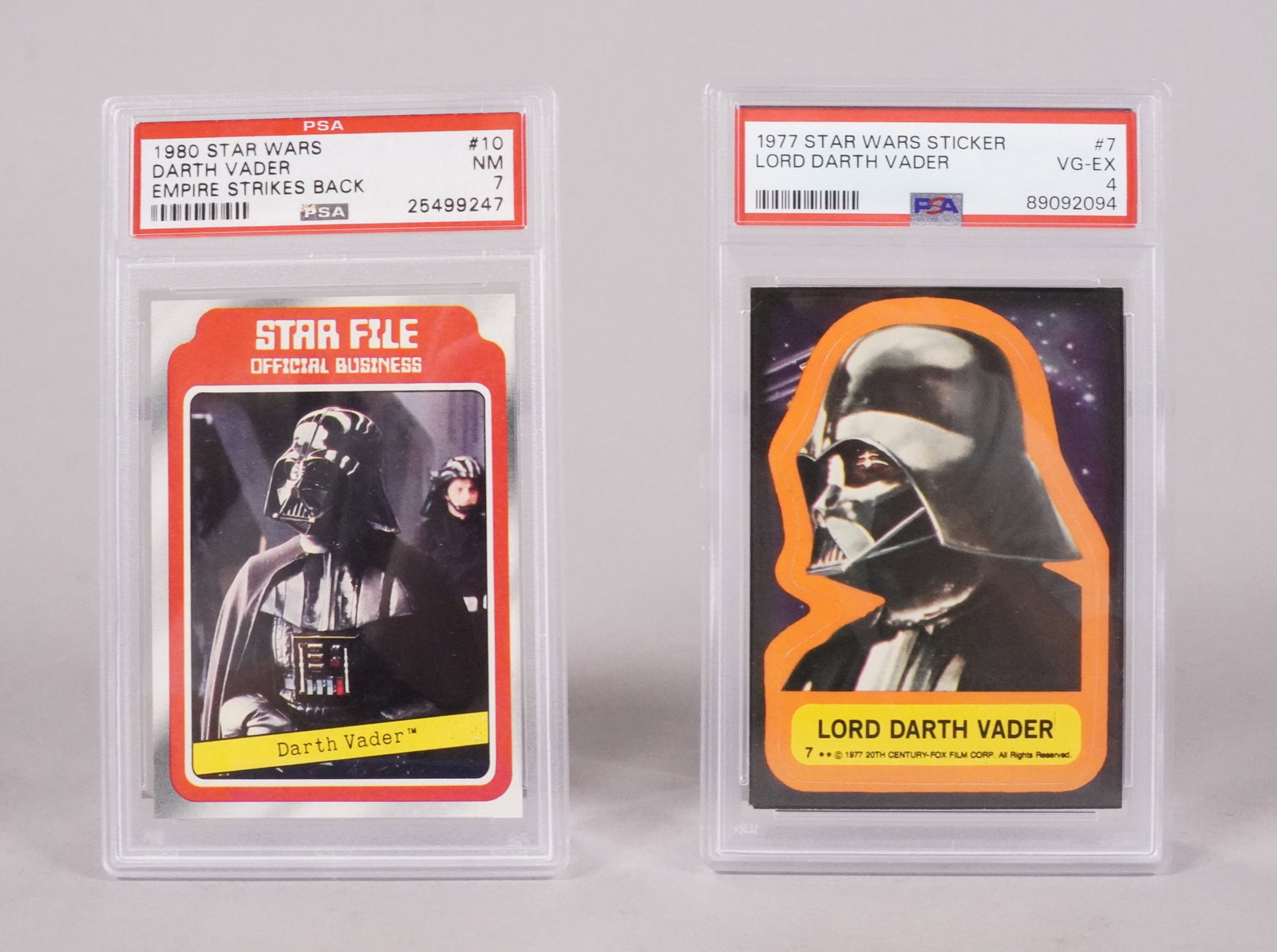 Lots Star Wars cards PSA - 2