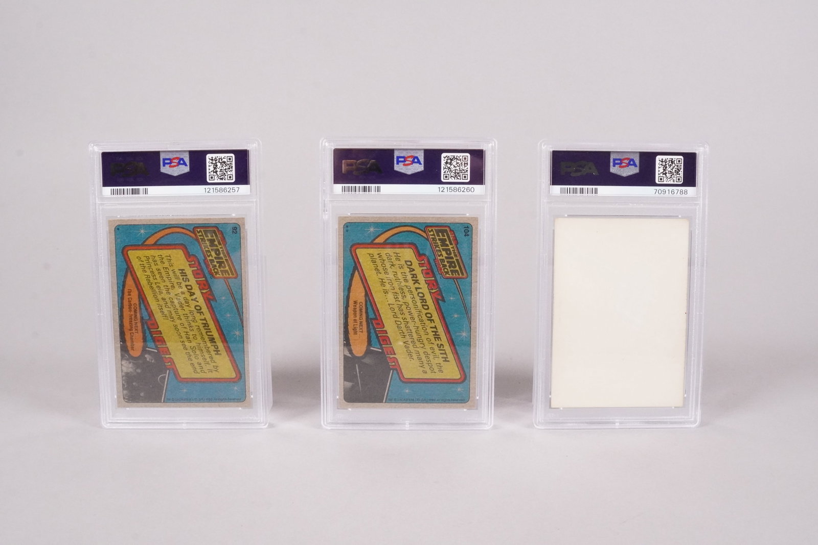 Lots Star Wars cards PSA graded - 4