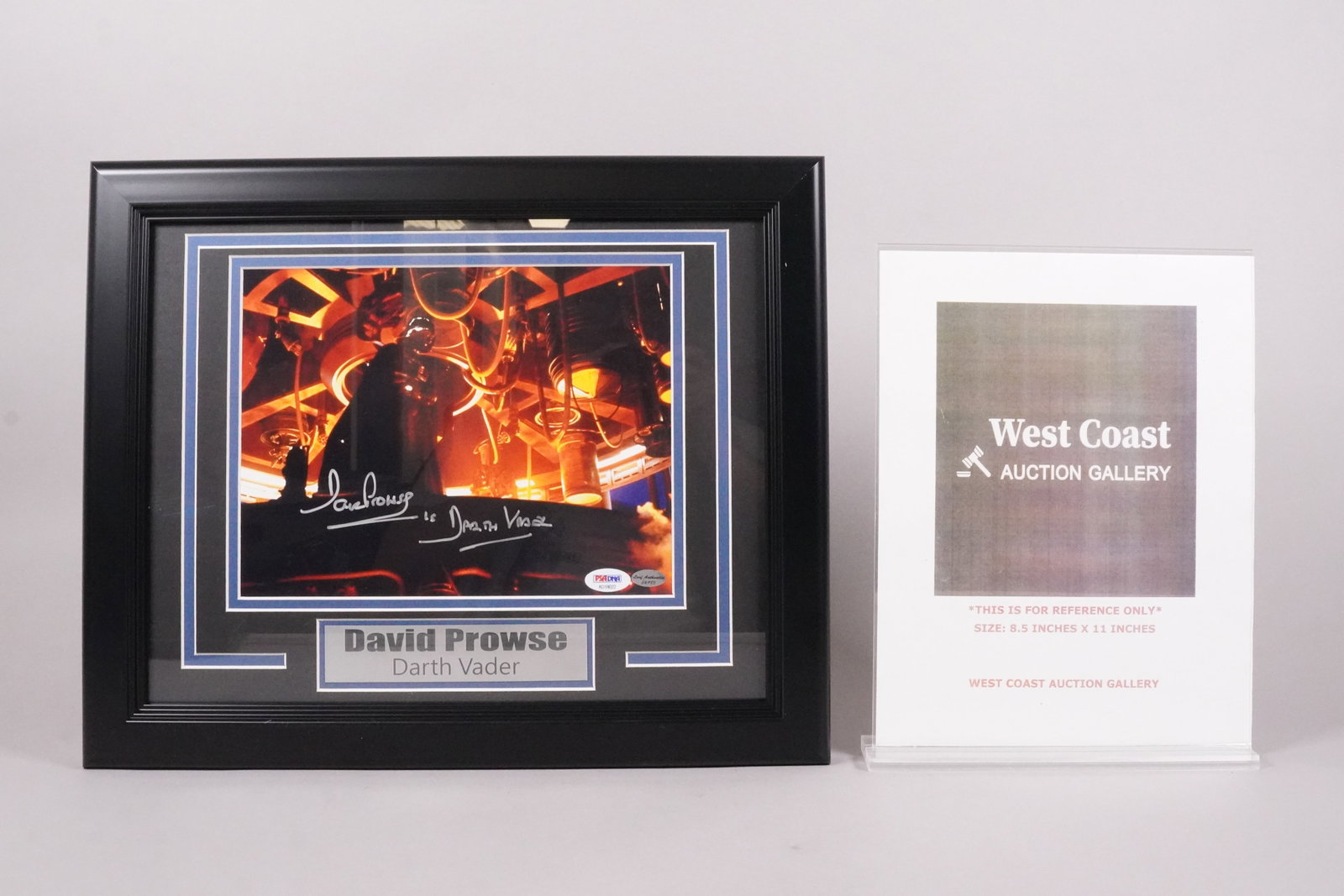 David Prowse Darth Vader autograph PSA - 2