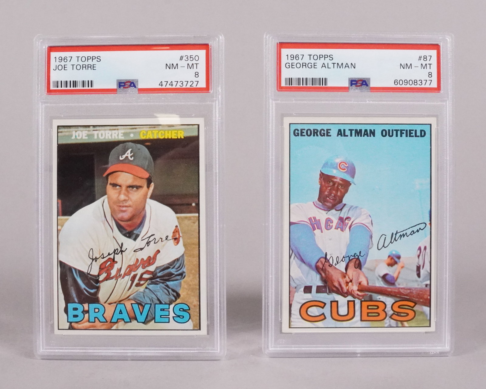 Lots graded baseball cards - 2