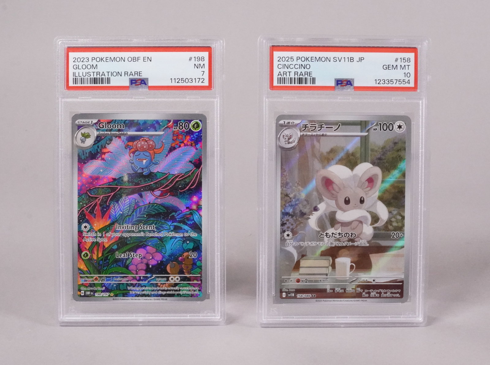 2 Pokemon cards PSA: 2 Pokemon cards, PSA graded.