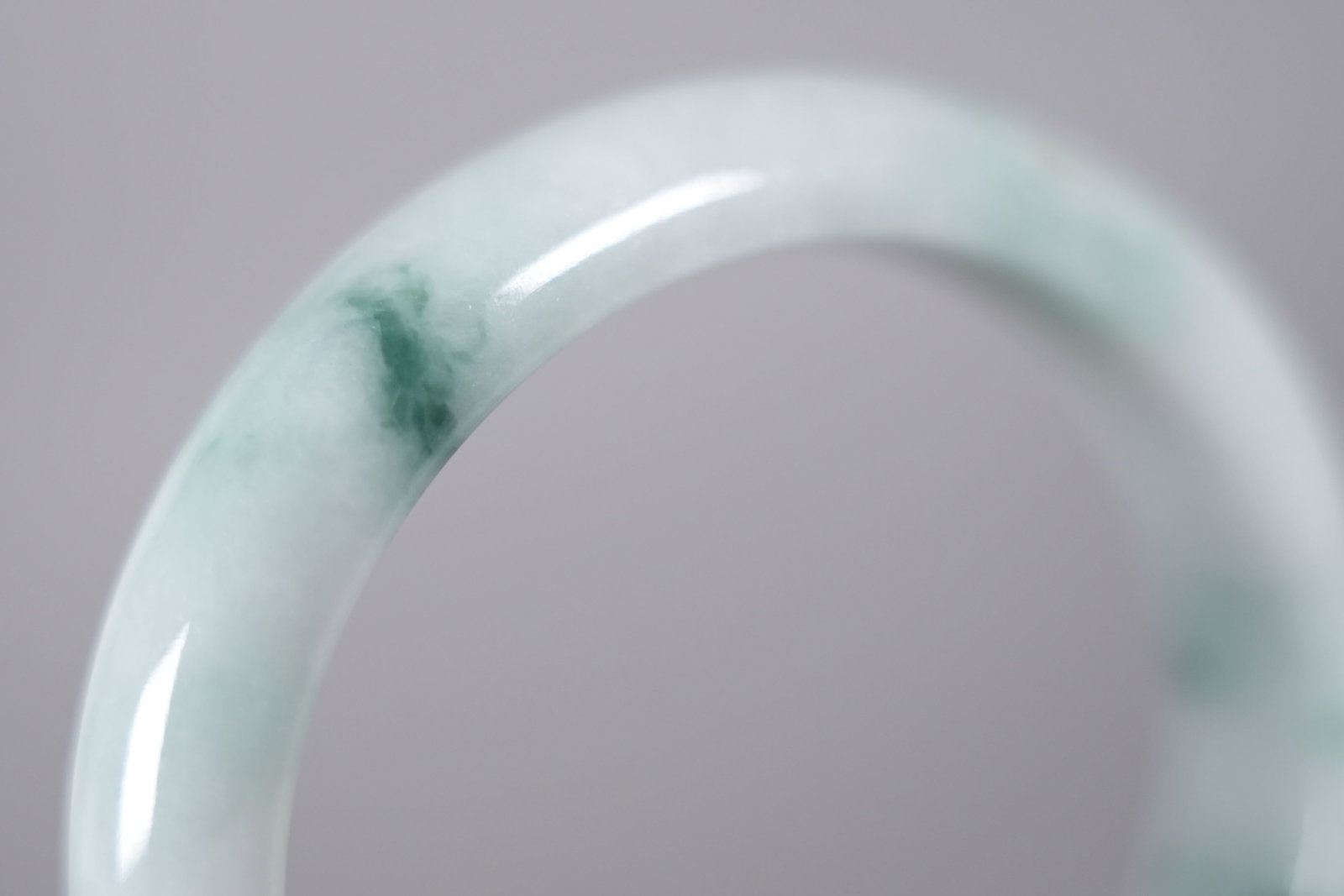Chinese fine jadeite bangle - 6