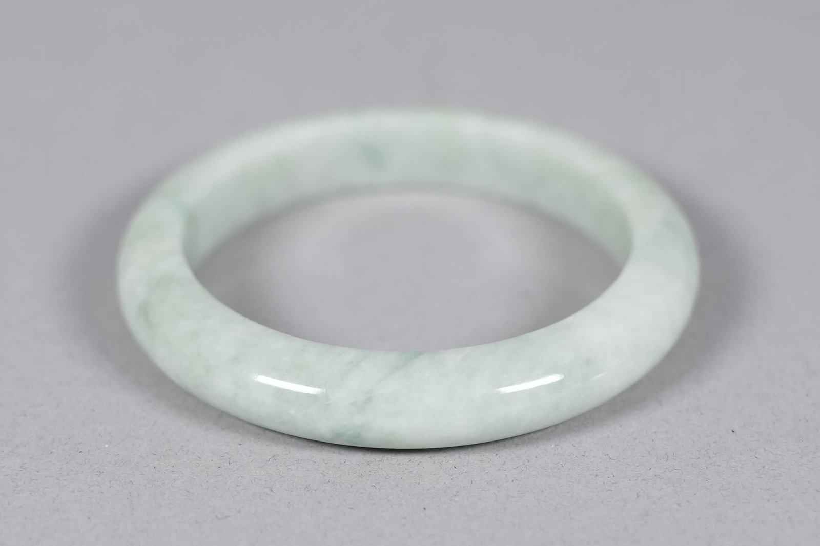 Chinese fine jadeite bangle - 6