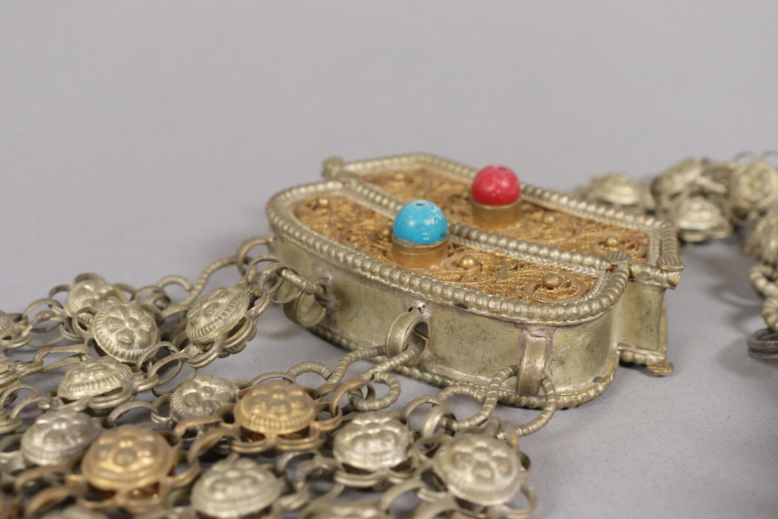 A Tibetan brass praying tool - 4