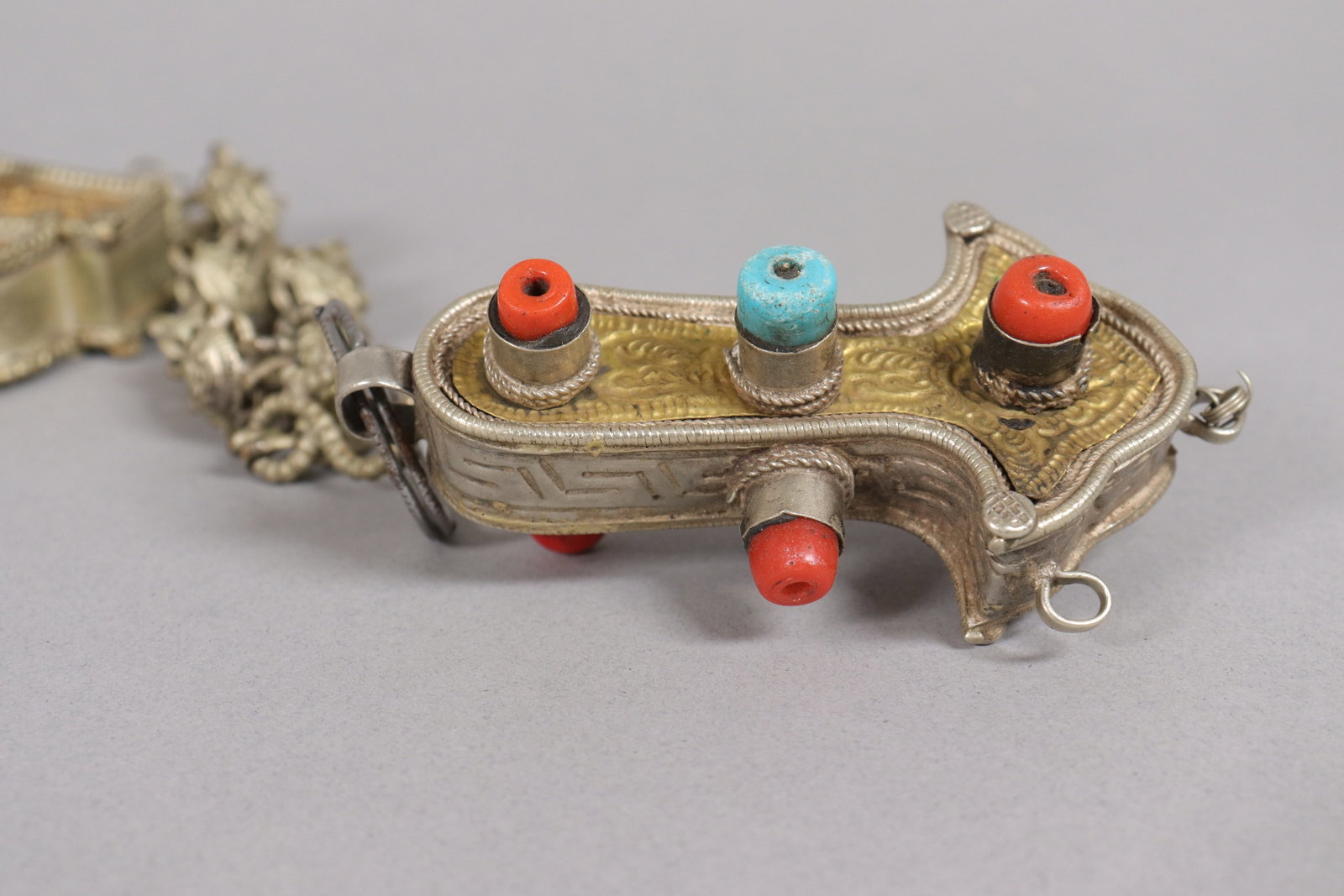 A Tibetan brass praying tool - 5
