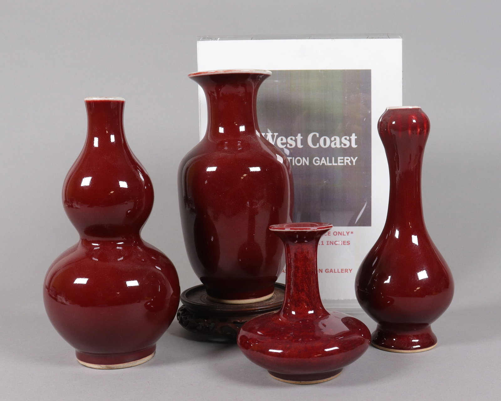 4 Chinese red vase - 2