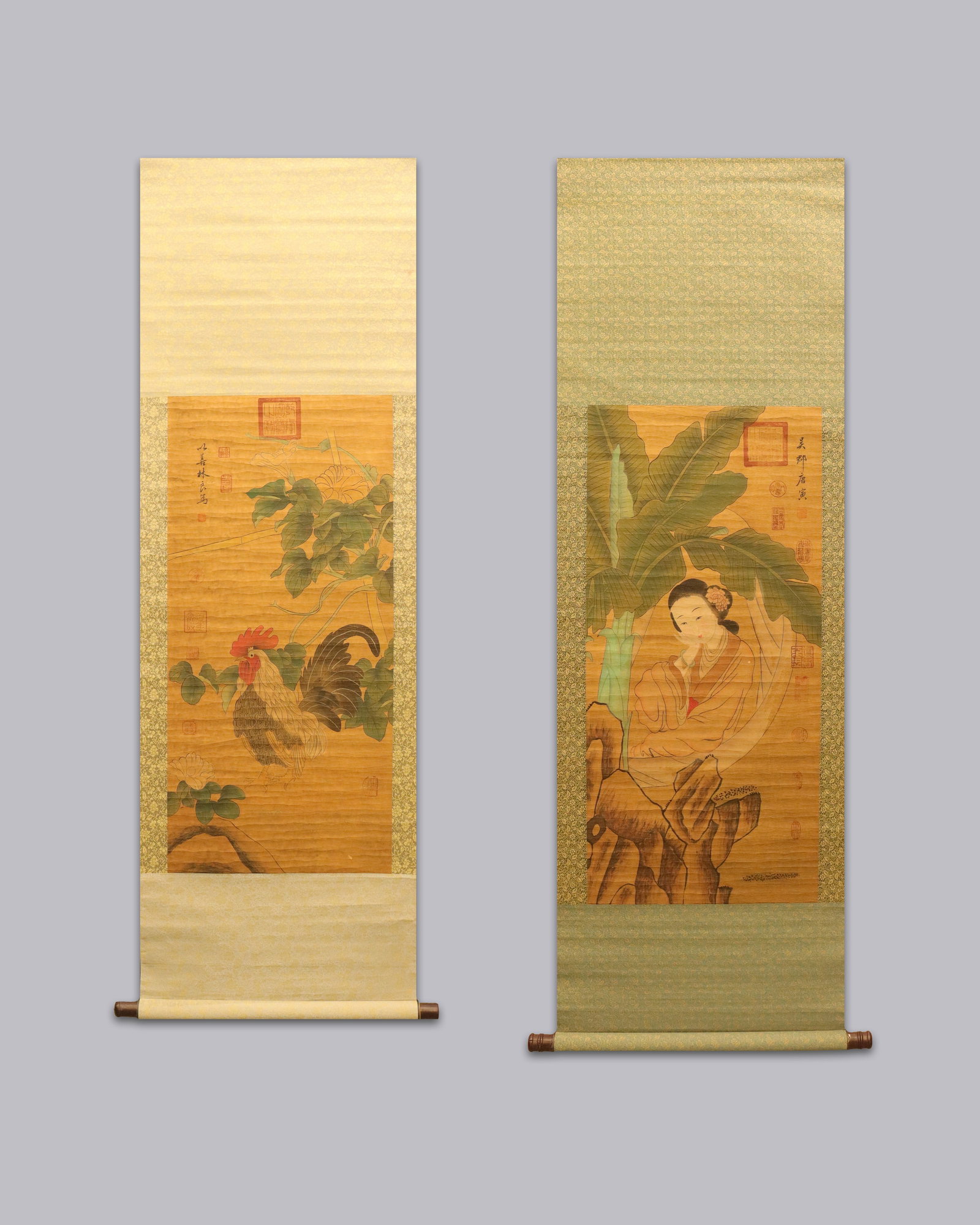 Lots Chinese fine scrolls (1 of 6)