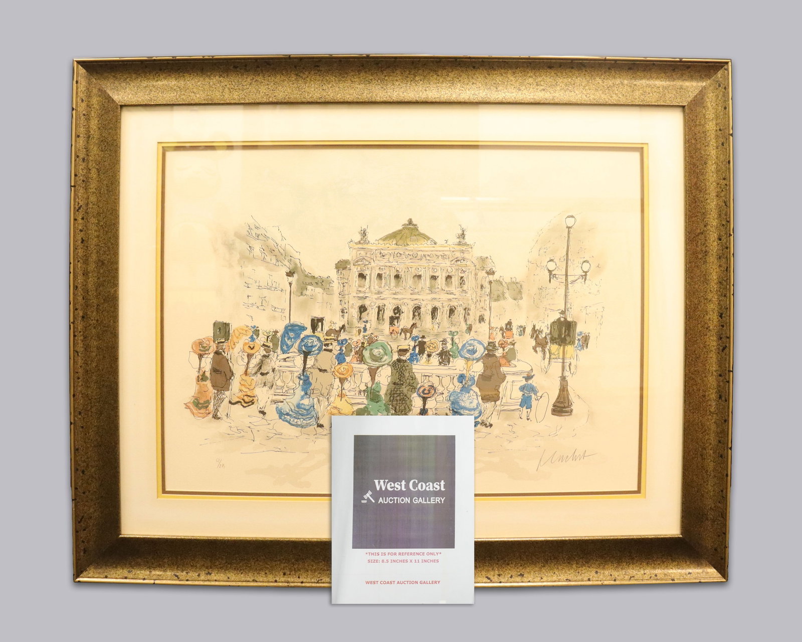Urbain Huchet signed lithograph - 2
