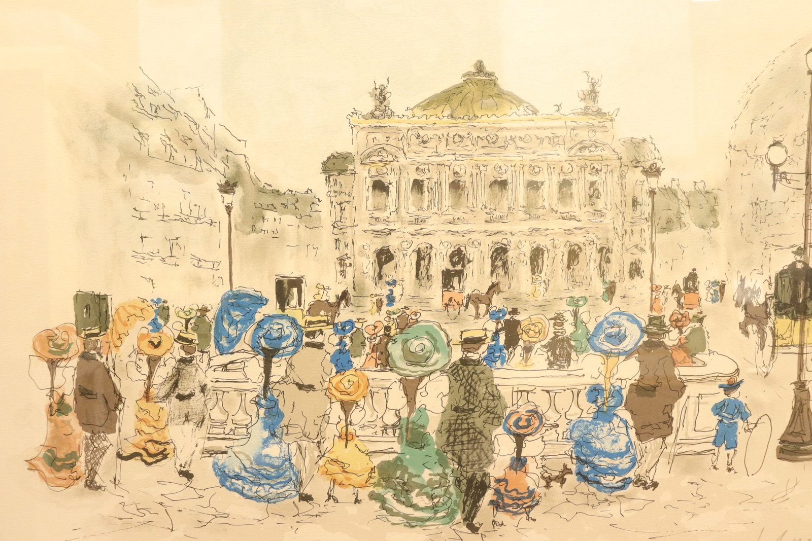 Urbain Huchet signed lithograph - 3
