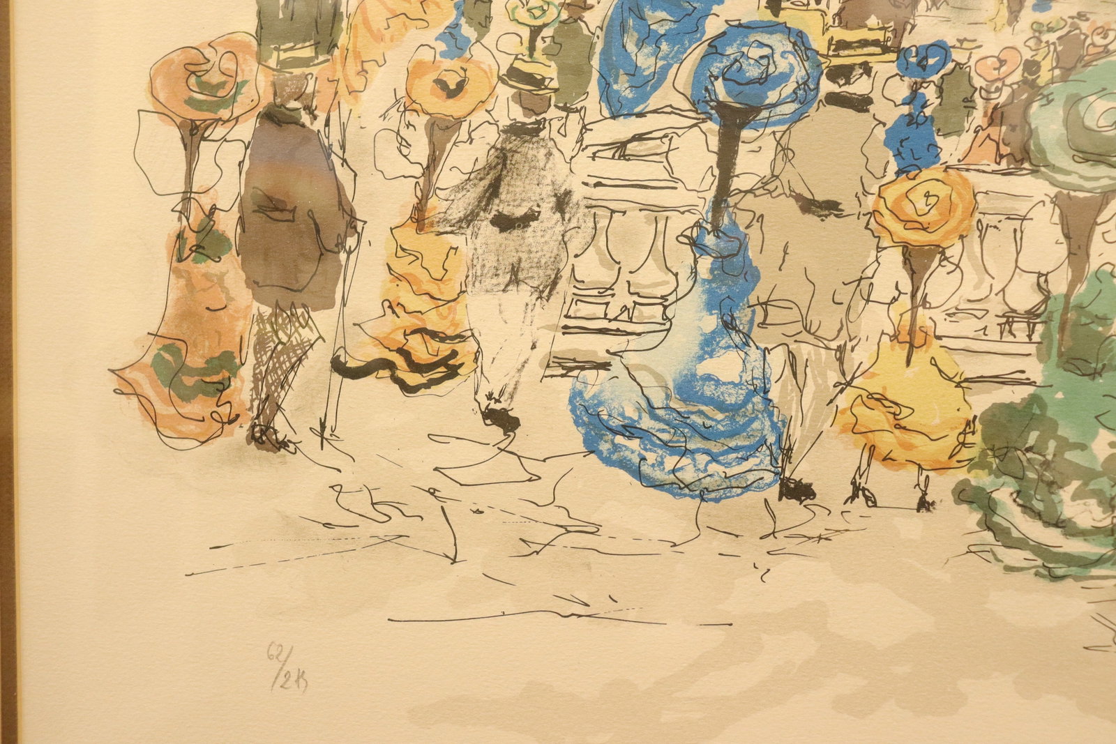 Urbain Huchet signed lithograph - 6
