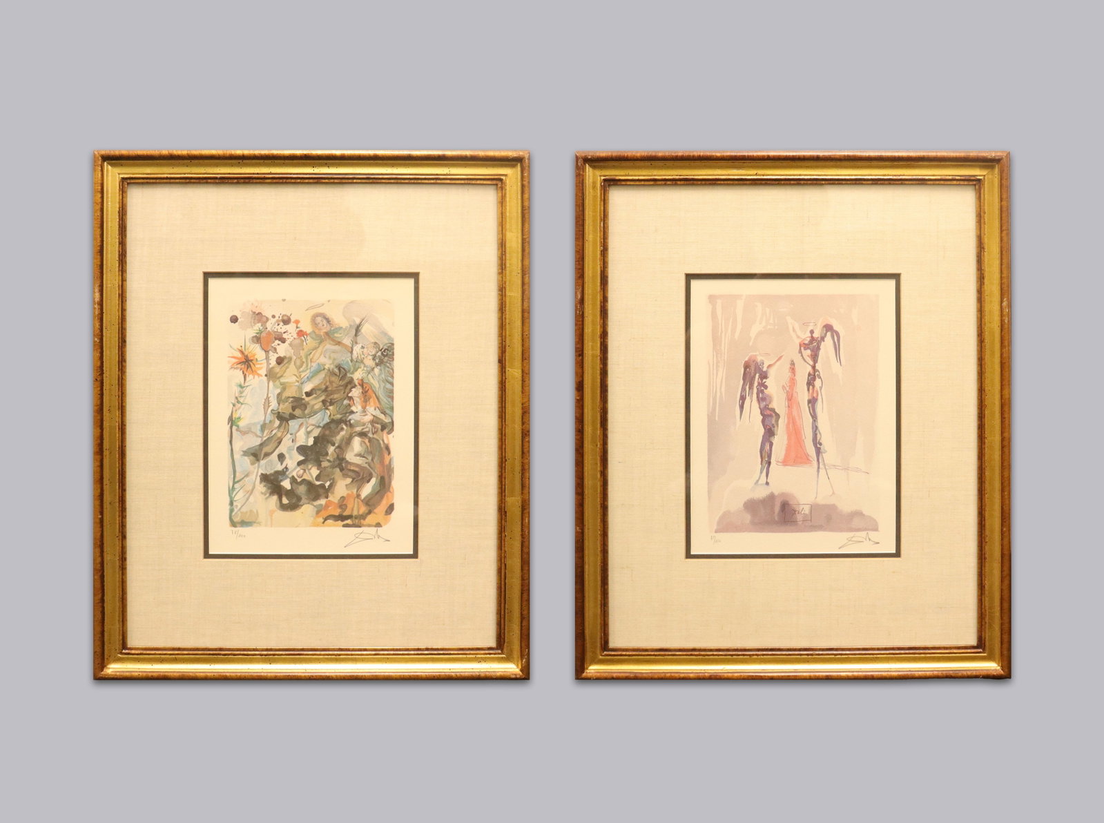 Lots Dali signed lithograph: Lots Dali signed lithograph, comes with certificate of authenticity. H: 22.5" x W: 18.5."