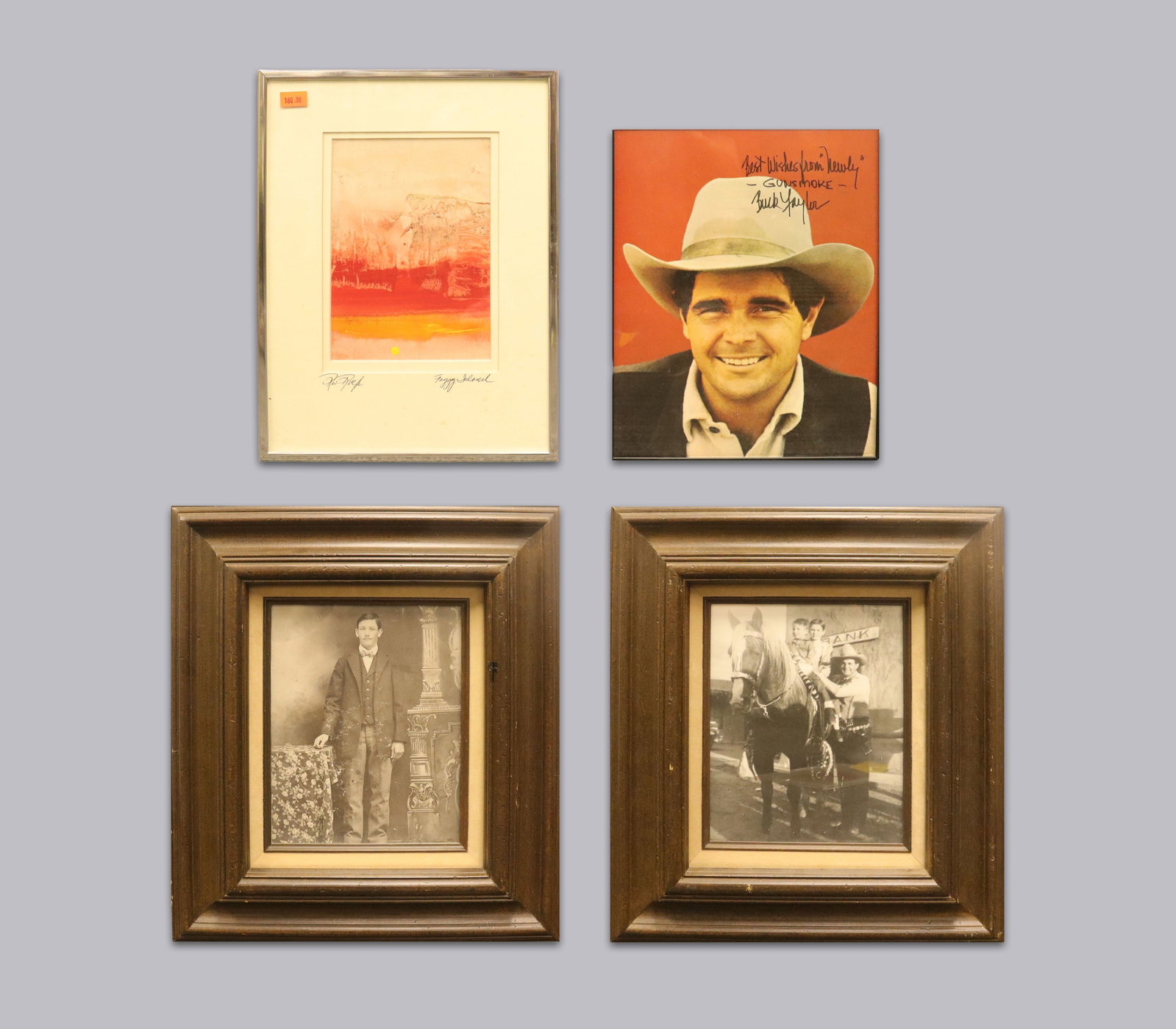 Lots framed art signed: Lots vintage framed art signed. Largest H: 16" x W: 16."