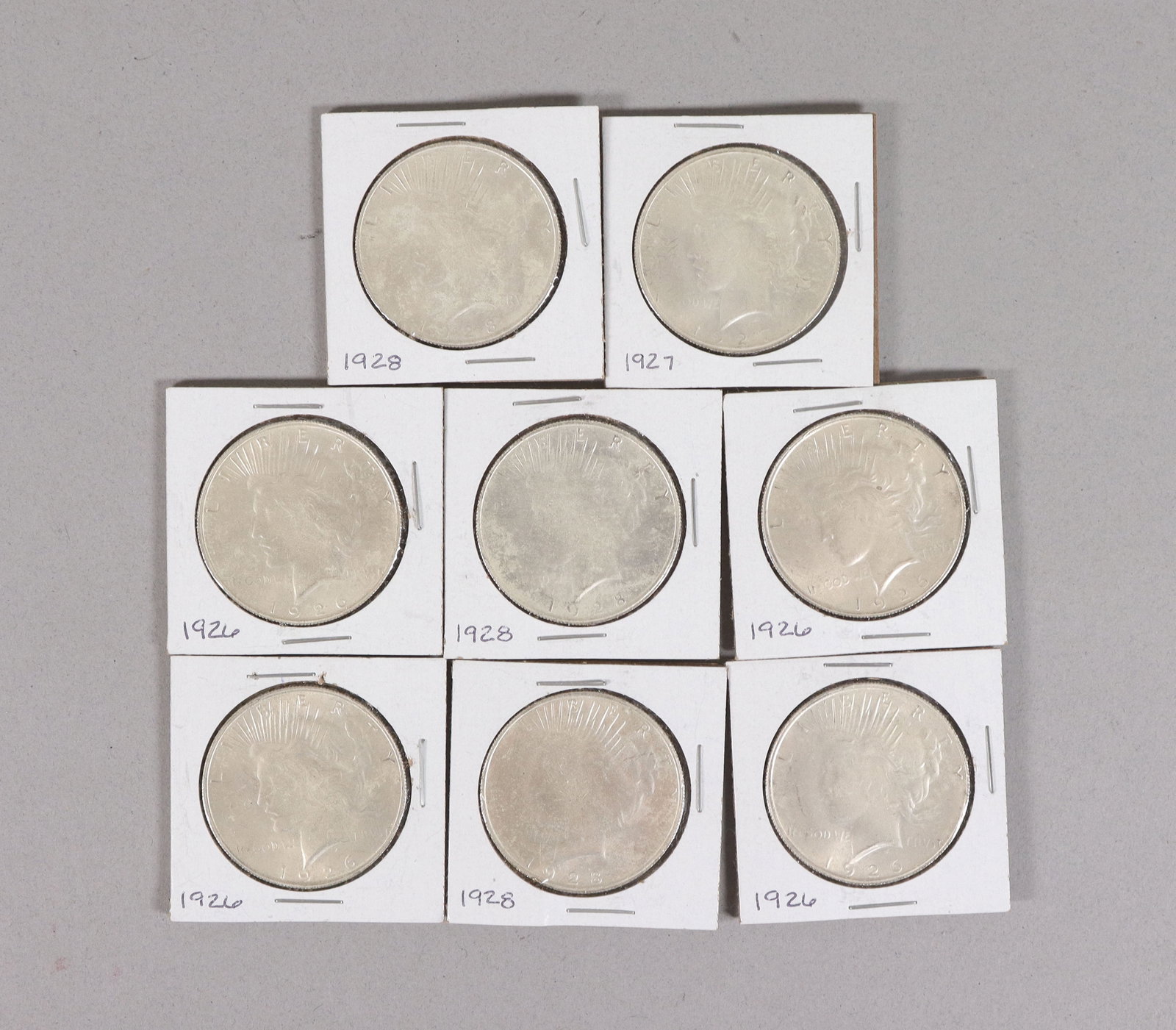 Lots estate coins ungraded: Lots estate coins, ungraded. We do not guarantee its age, material, carving, grading. All sales are final, no return. Condition selling it as is.