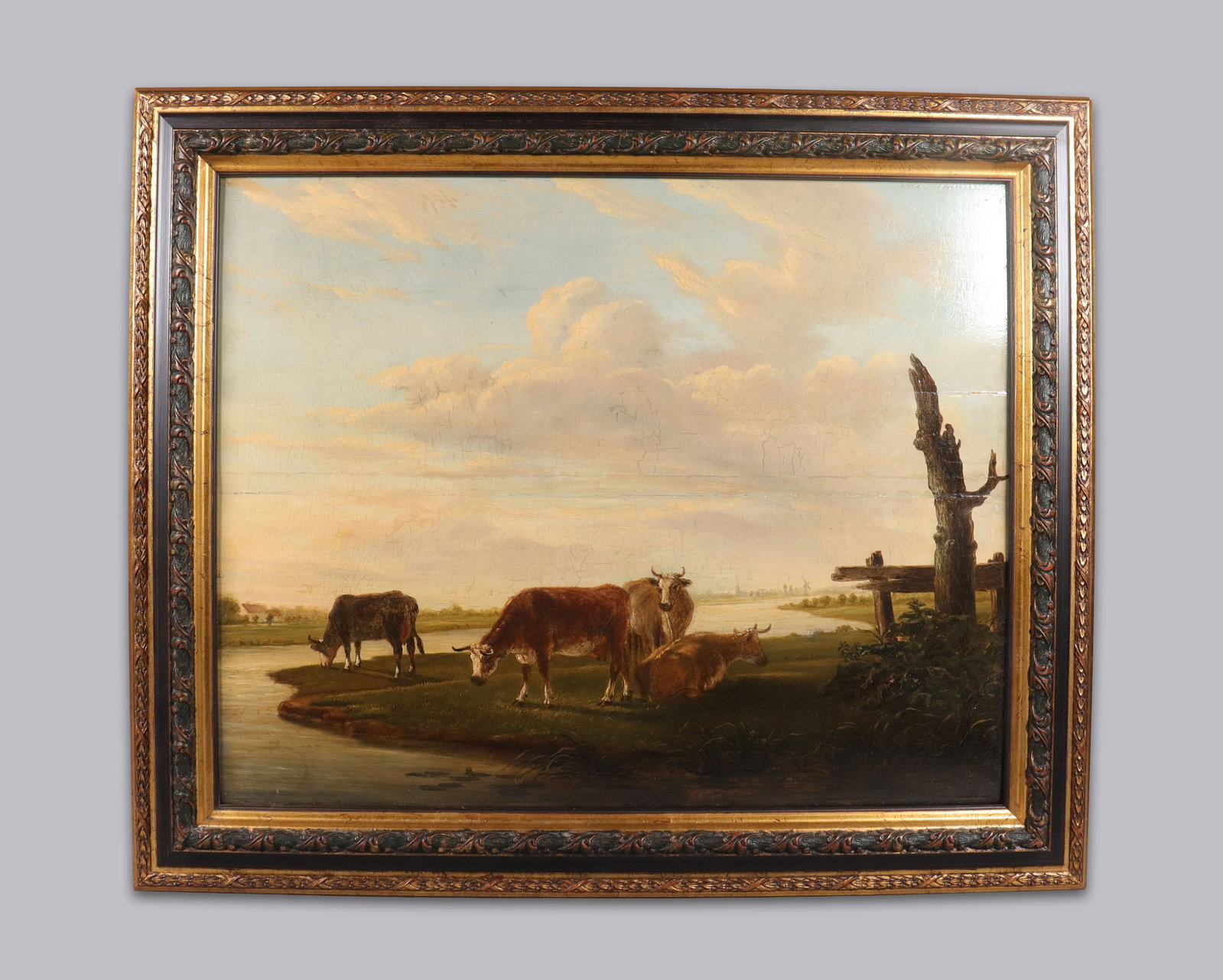 A large vintage estate painting (1 of 10)