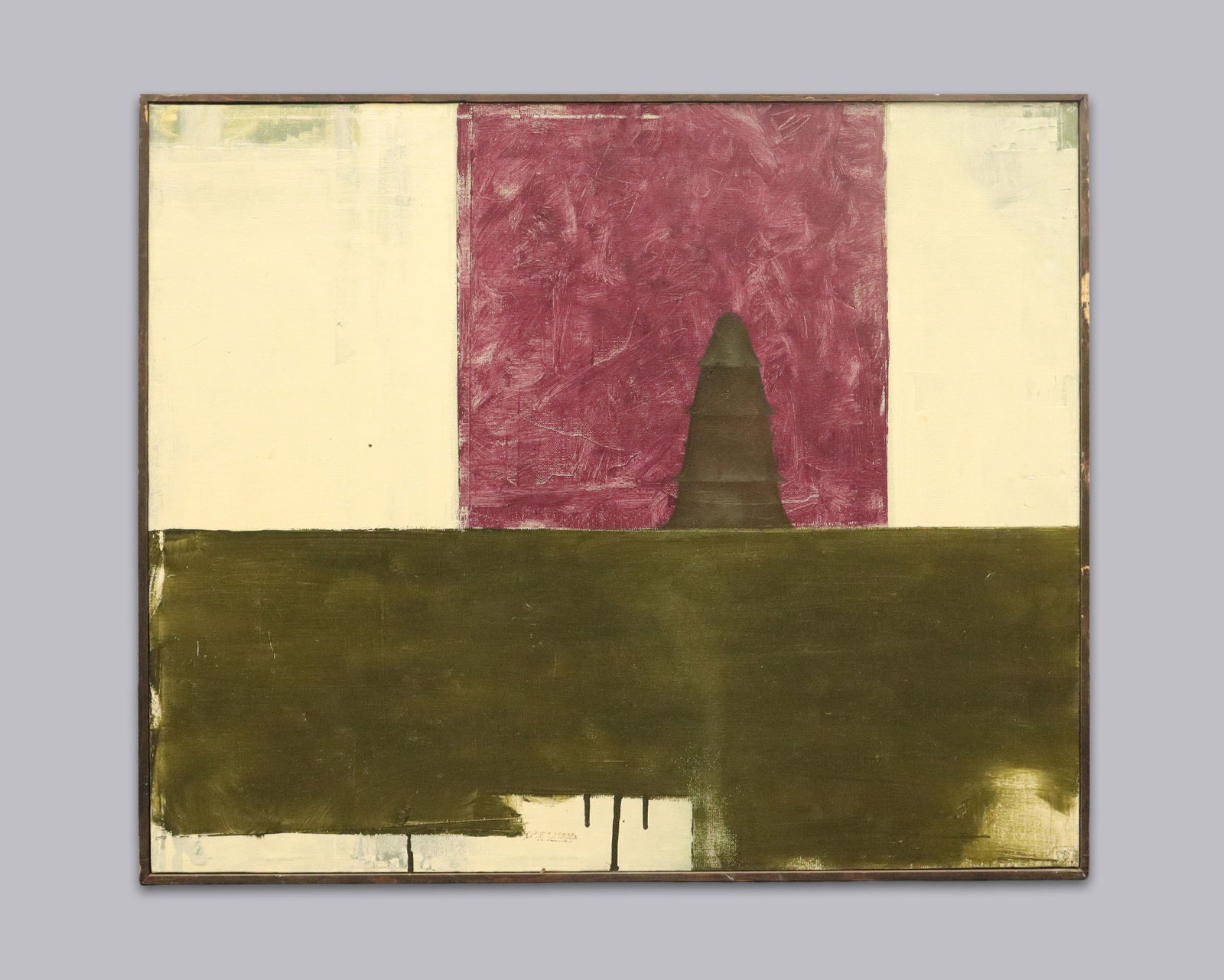 Jeff Gambill oil on canvas painting: Jeff Gambill oil on canvas painting. H: 20.5" x W: 24.5."