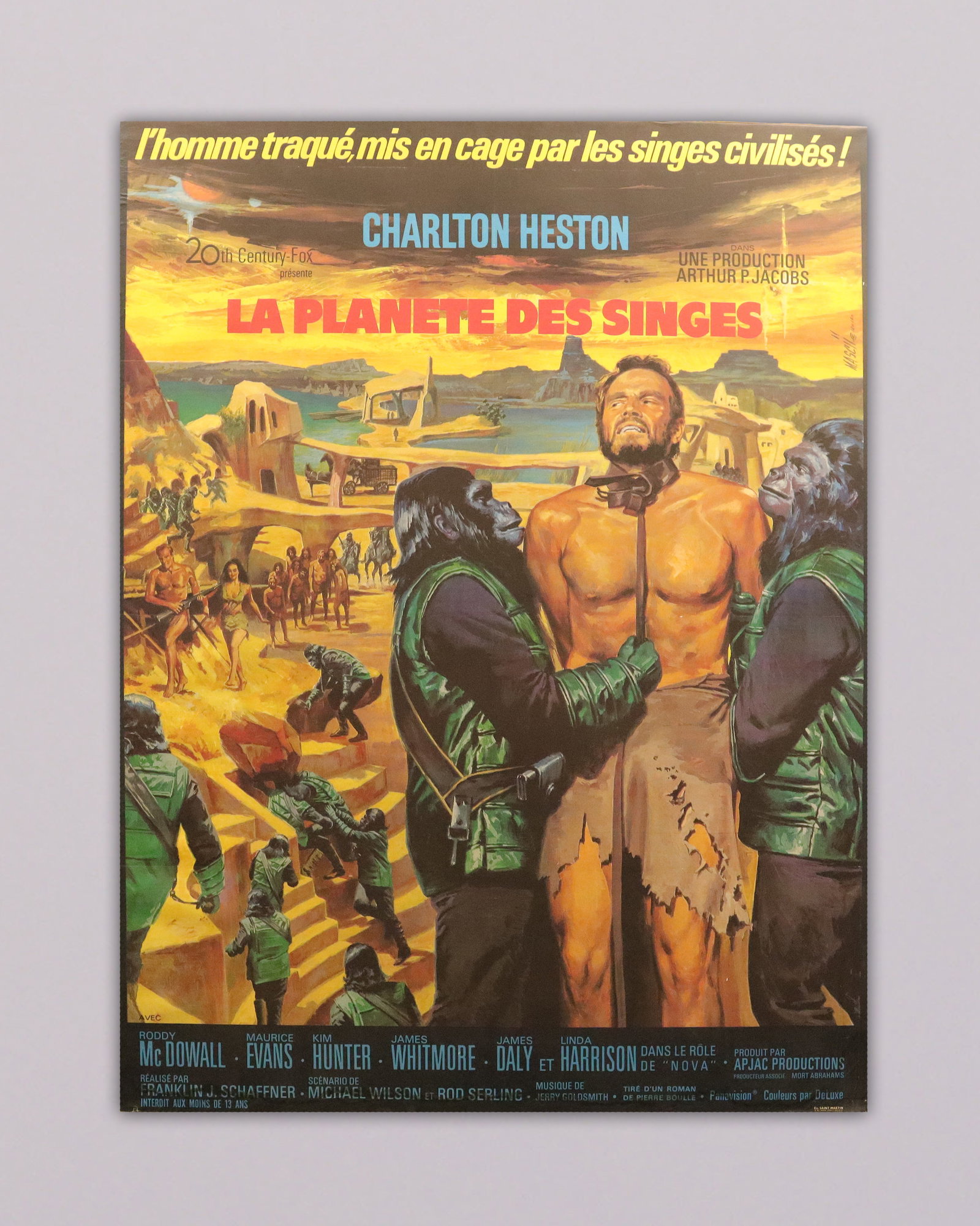 A large reproduction art: A large reproduction art, from an estate. H: 61" x W: 46."