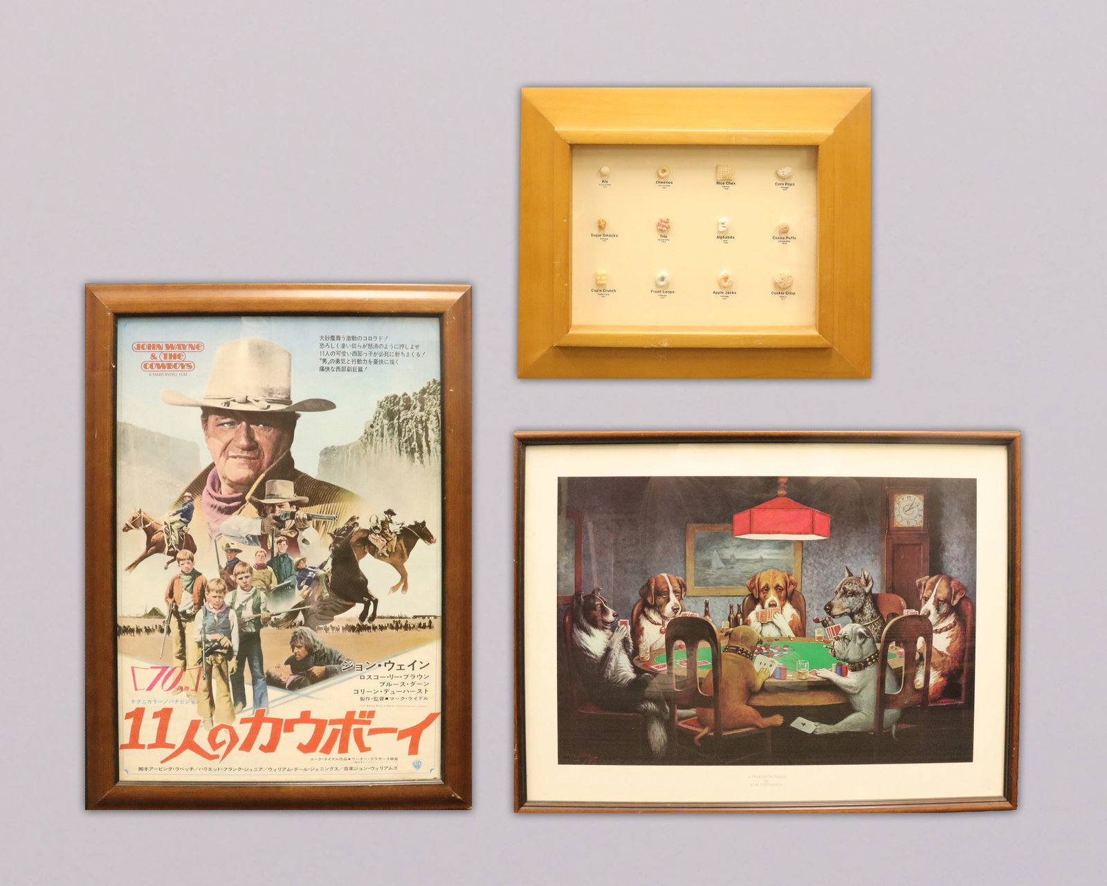 Lots vintage framed art: Lots vintage framed art, largest H: 19.5" x W: 22.5."
