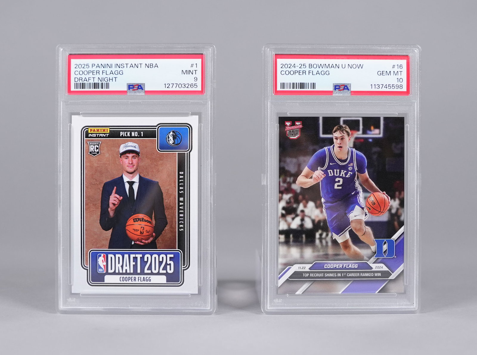 2 Cooper Flagg rookie cards PSA (1 of 6)