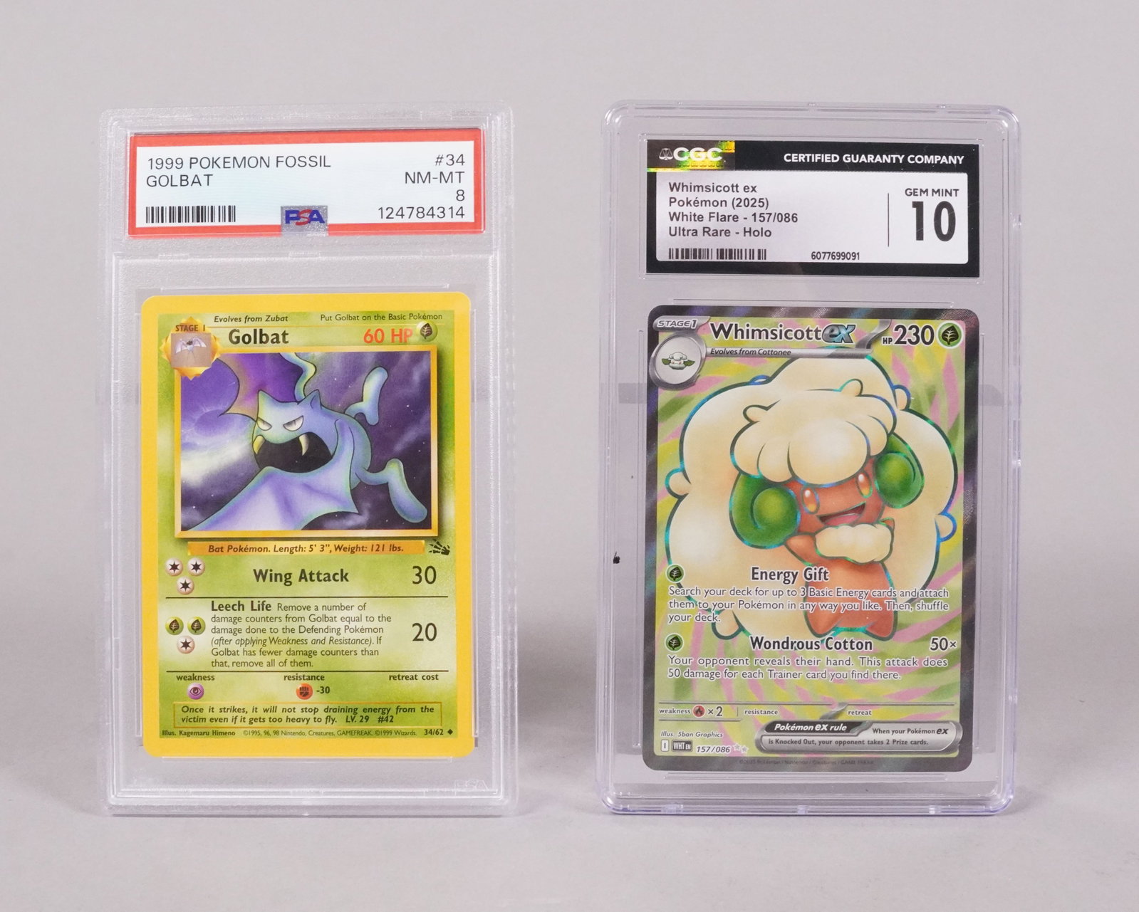 2 Pokemon cards graded (1 of 5)