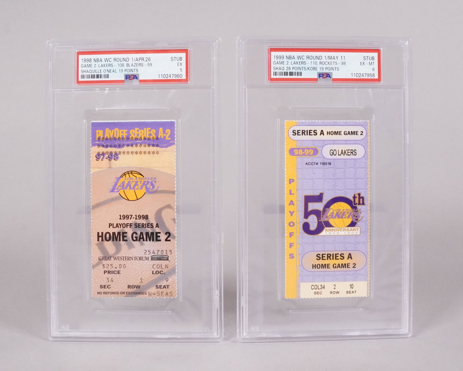 Lots Lakers graded items - 2