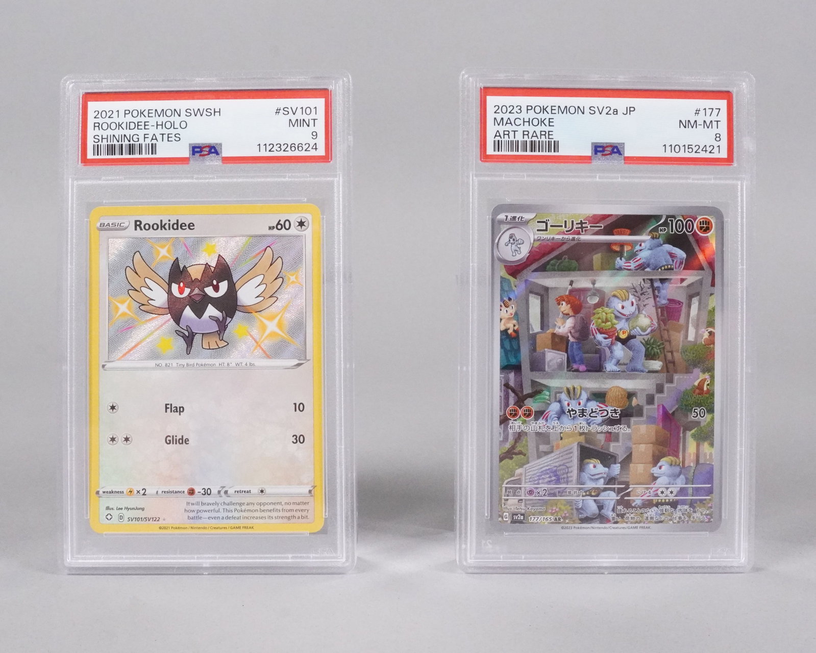 2 Pokemon cards PSA graded (1 of 5)