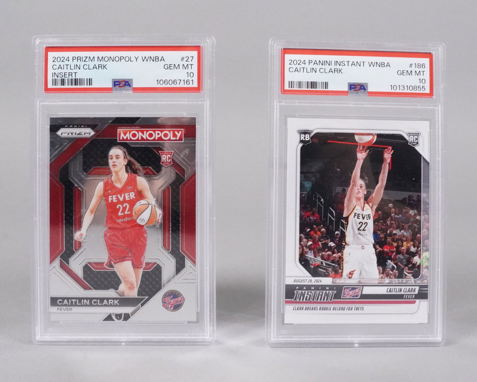 2 Caitlin Clark rookie card PSA 10: 2 Caitlin Clark rookie cards, PSA 10.