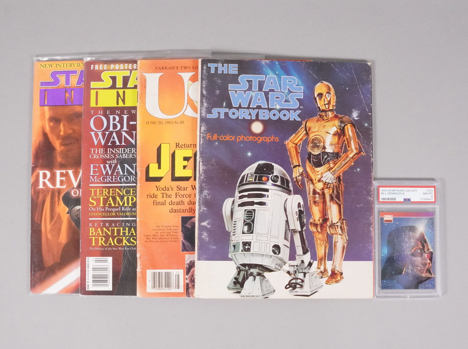Lots Star Wars magazine and Star Wars card (1 of 6)