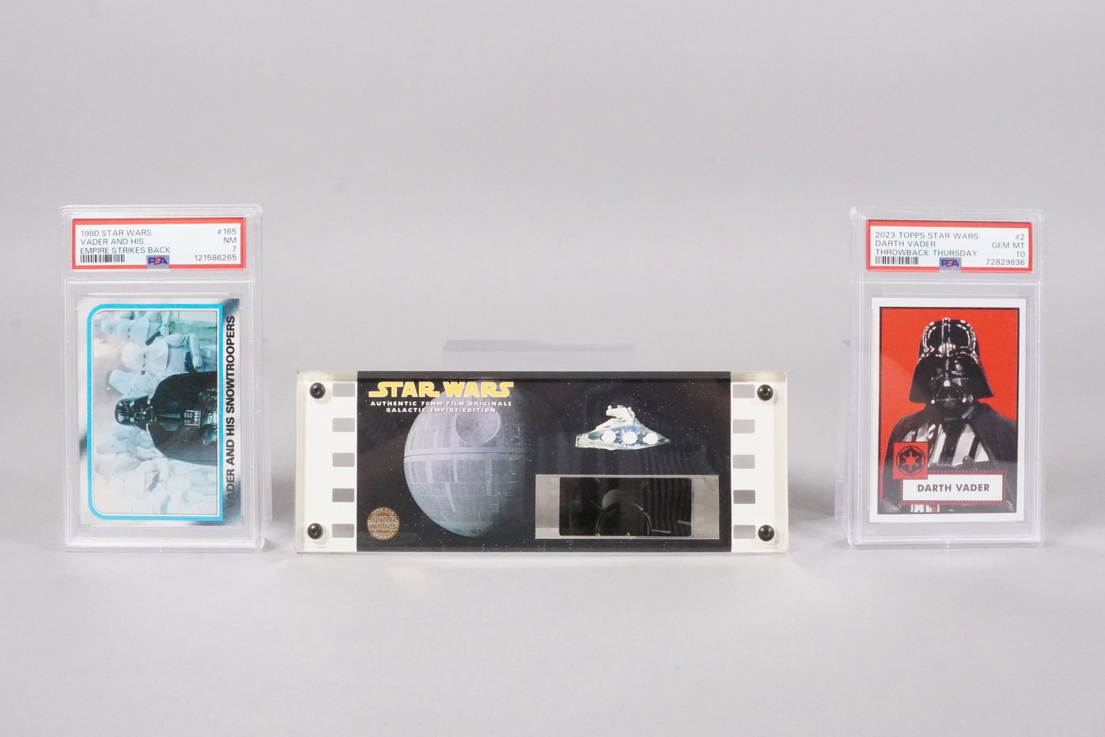 2 Star Wars card and 1 Star Wars movie cell (1 of 6)
