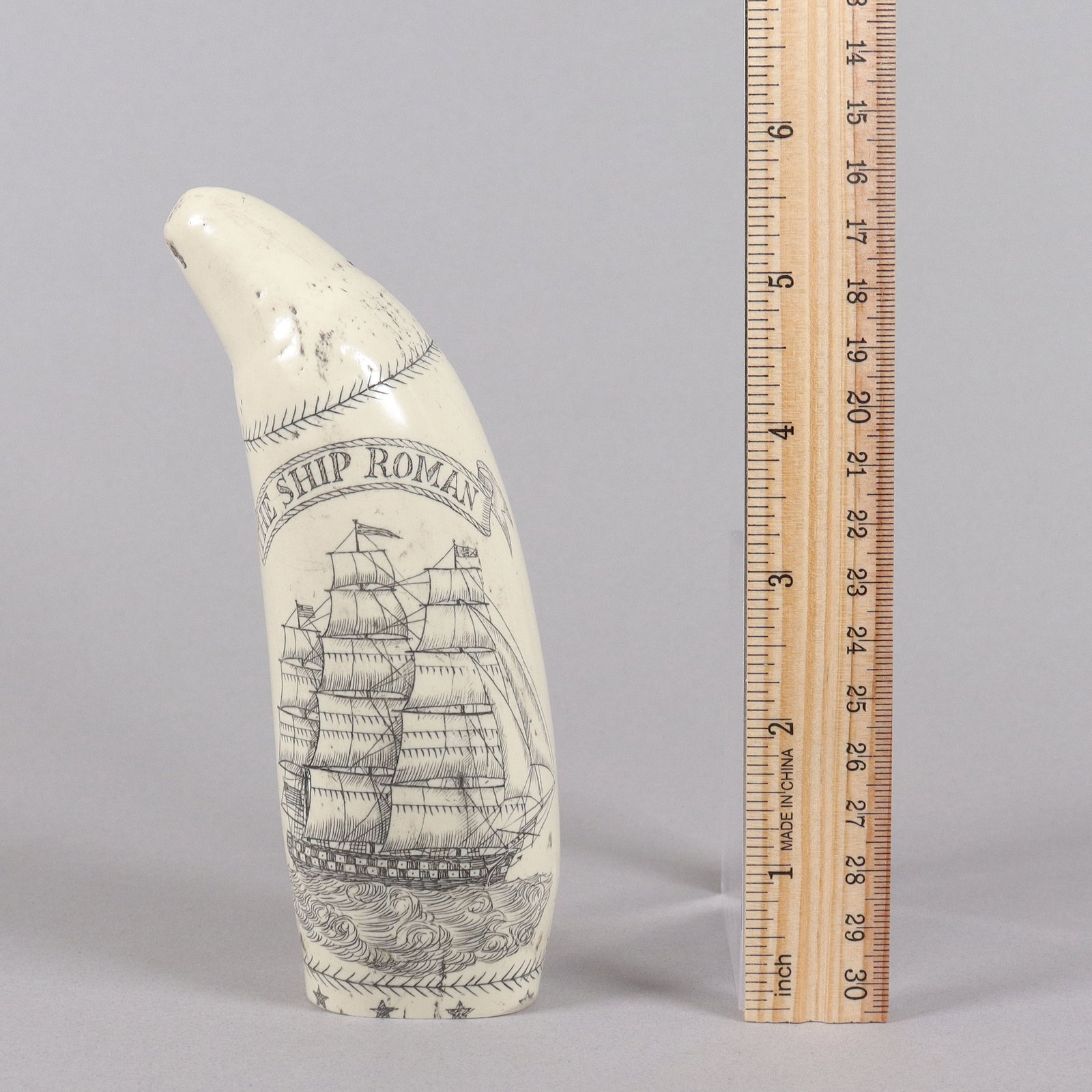 A large estate carved item: A large estate carved item, ungraded. All sales are final, no return.