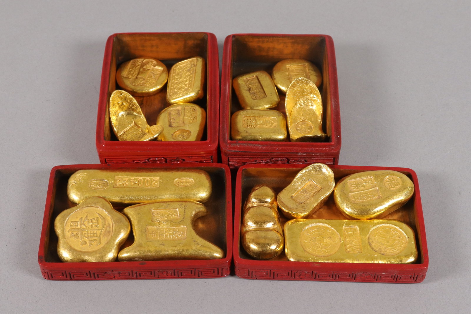 Lots Chinese ingots in box: Lots Chinese ingots in box, we do not guarantee its age, material, carving, engraving, grading. All sales are final, no return.