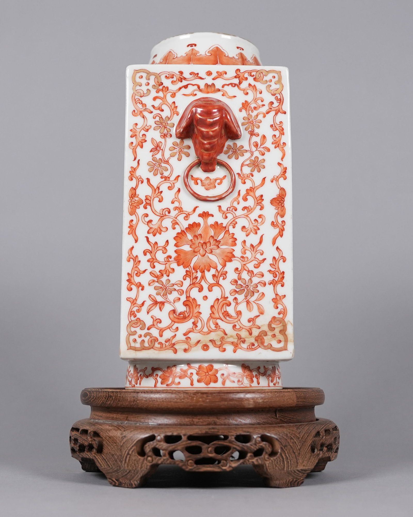 Chinese fine square vase (1 of 7)