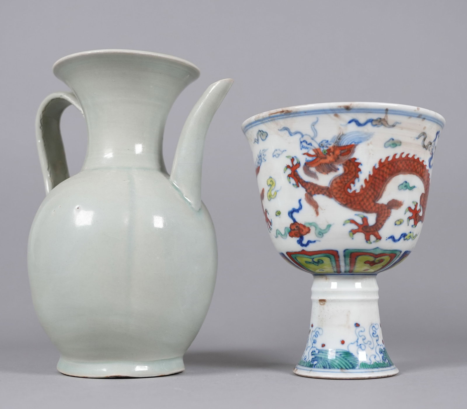 Lots Chinese fine porcelains: Lots Chinese fine porcelains, largest H: 7.6" x W: 5.8."