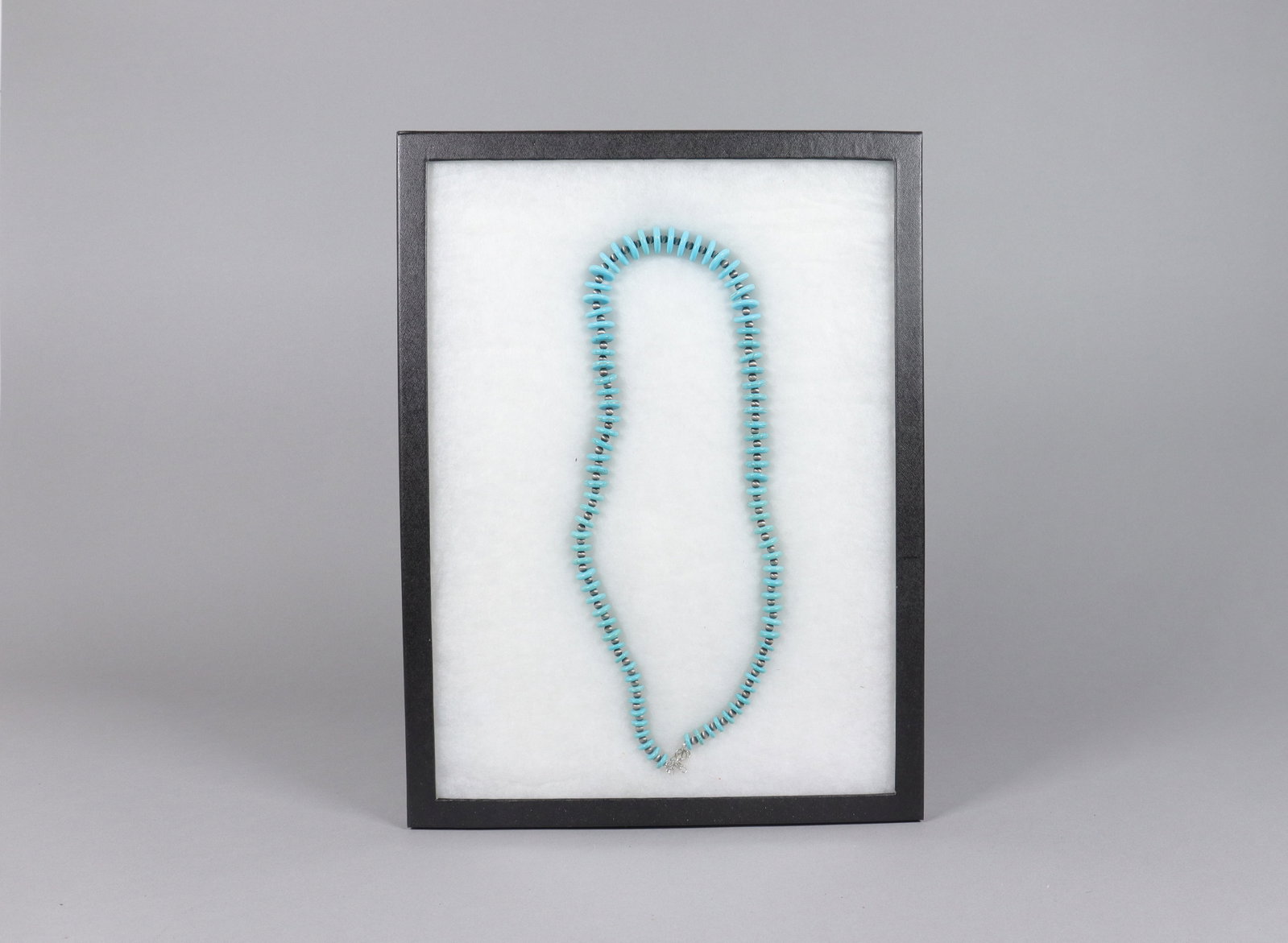 A fine turquoise estate necklace: A fine turquoise estate necklace, all sales are final, no return.