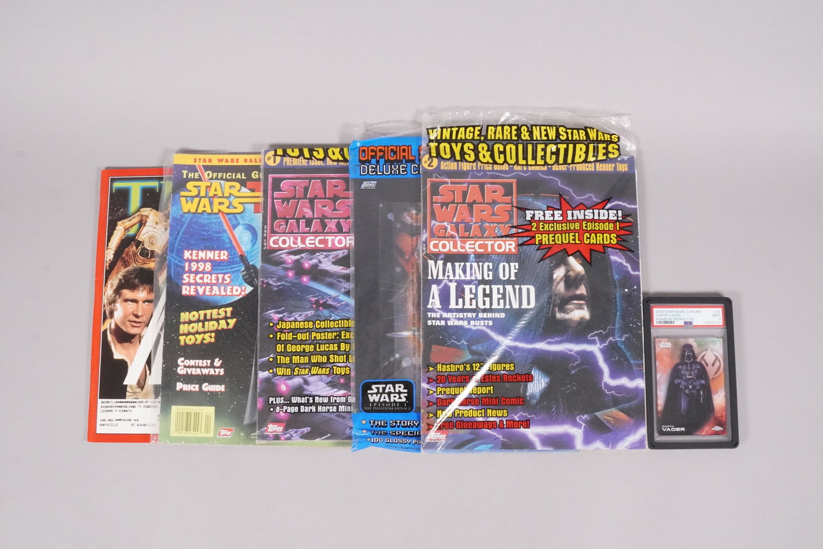 Lots Star Wars magazine and card PSA (1 of 6)