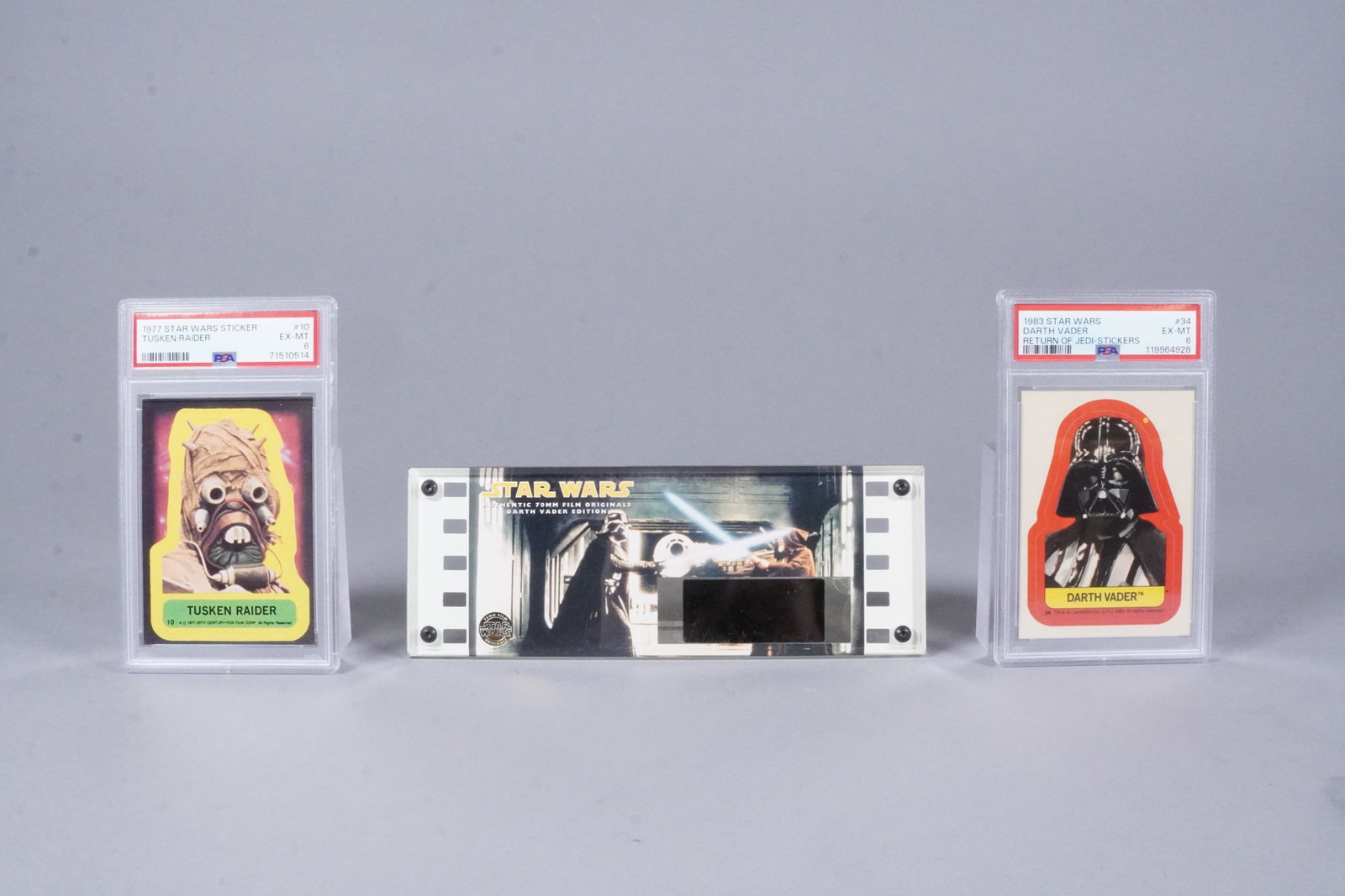 2 Star Wars card PSA and movie cell (1 of 6)