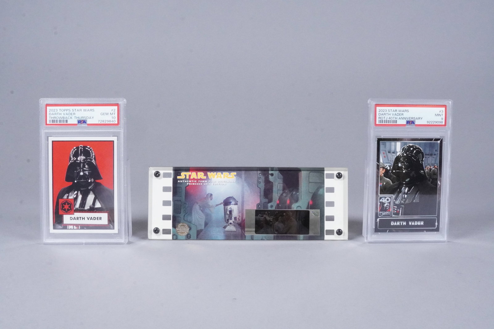 2 Star Wars card PSA and movie cell (1 of 6)
