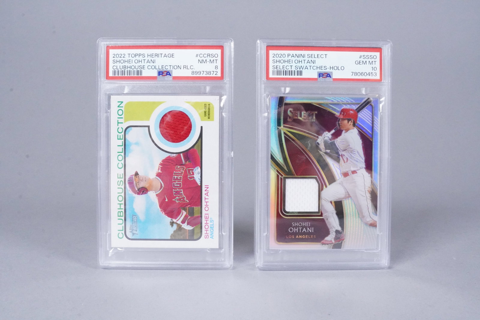2 Shohei Ohtani relic cards (1 of 6)