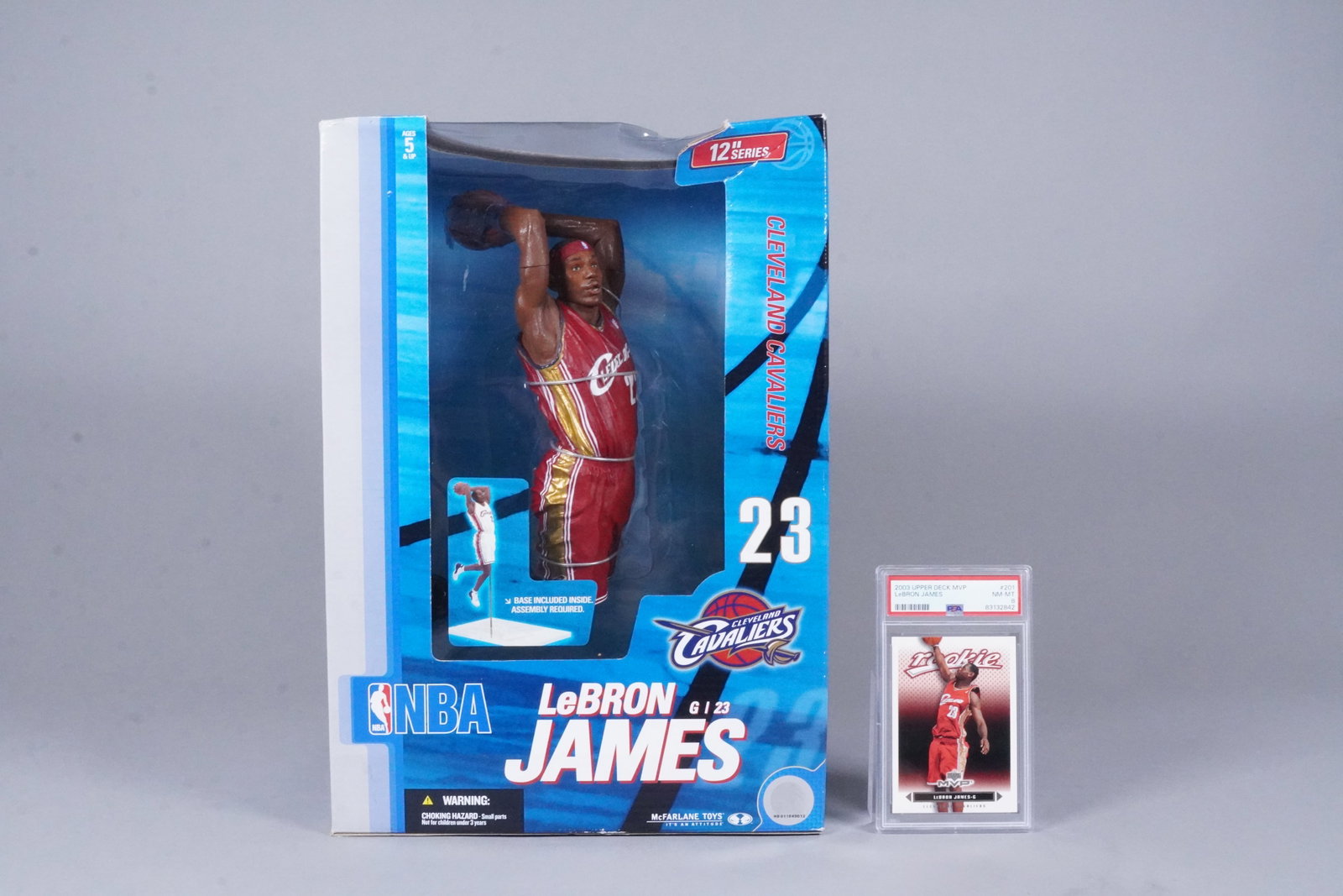 Lebron James figure and card PSA: Lebron James figure and card PSA graded.