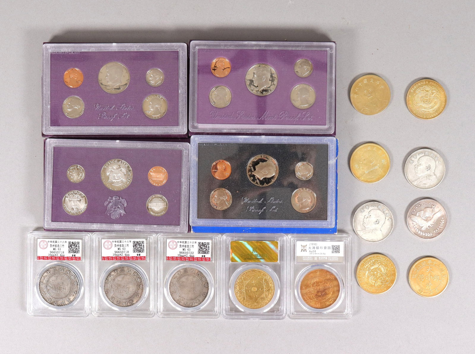 Lots estate coins ungraded: Lots estate coins, ungraded. We do not guarnatee its, material, carving, engraving, age and any writing on it. Came from an estate. All sales are final, no return.