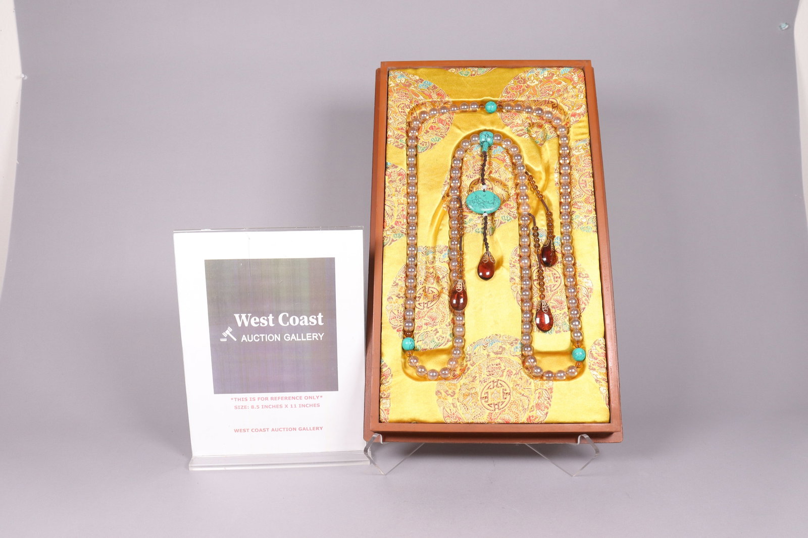 Chinese long beaded necklace - 5
