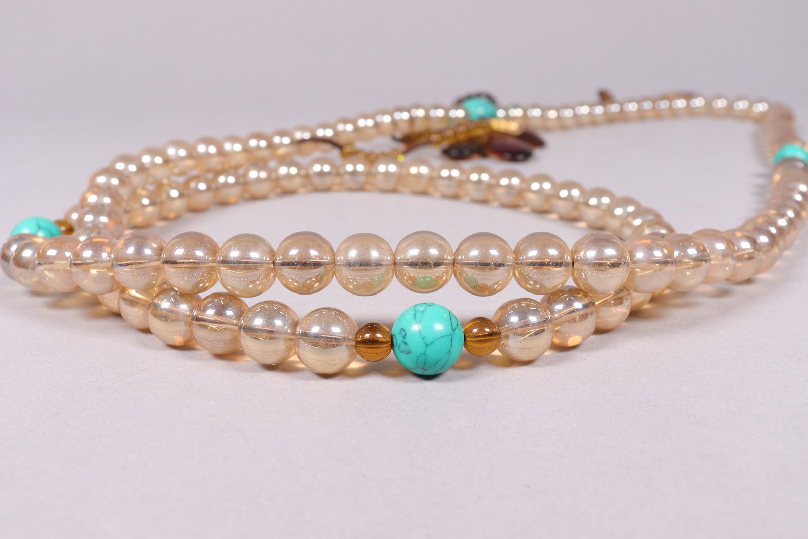 Chinese long beaded necklace - 6