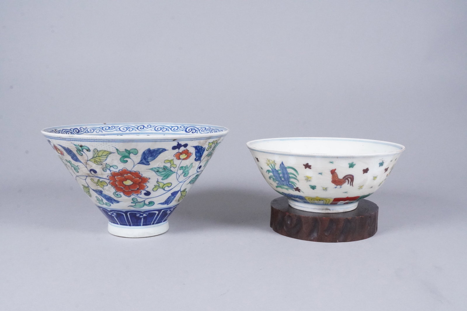 Lots Chinese fine porcelain bowls: Lots Chinese fine porcelain bowls, largest H: 4.9" x W: 8.5."