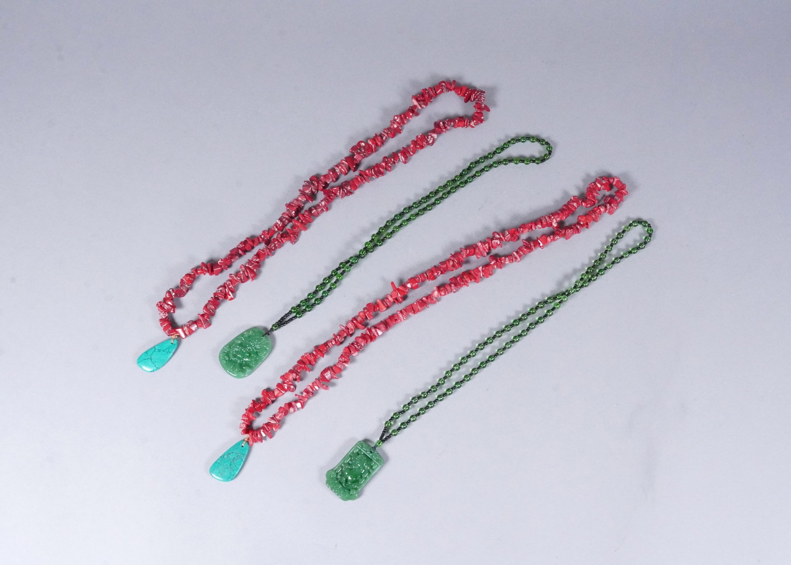 Lots Chinese long necklaces (1 of 6)