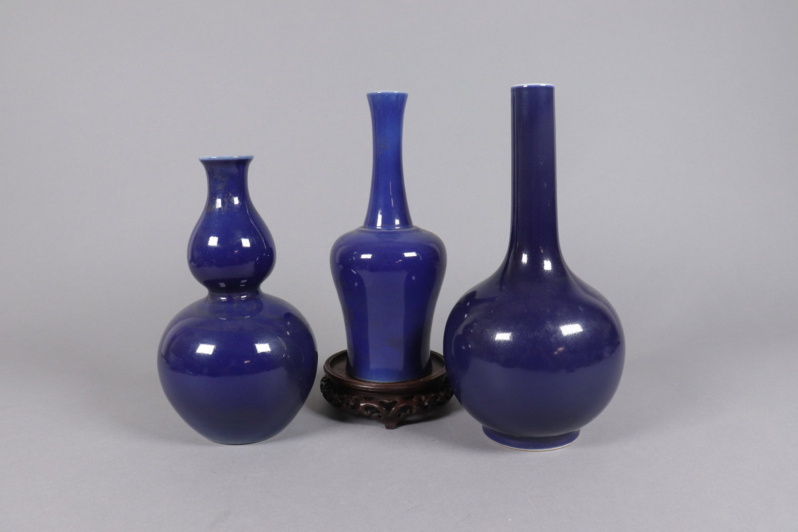 3 Chinese fine blue vase (1 of 6)