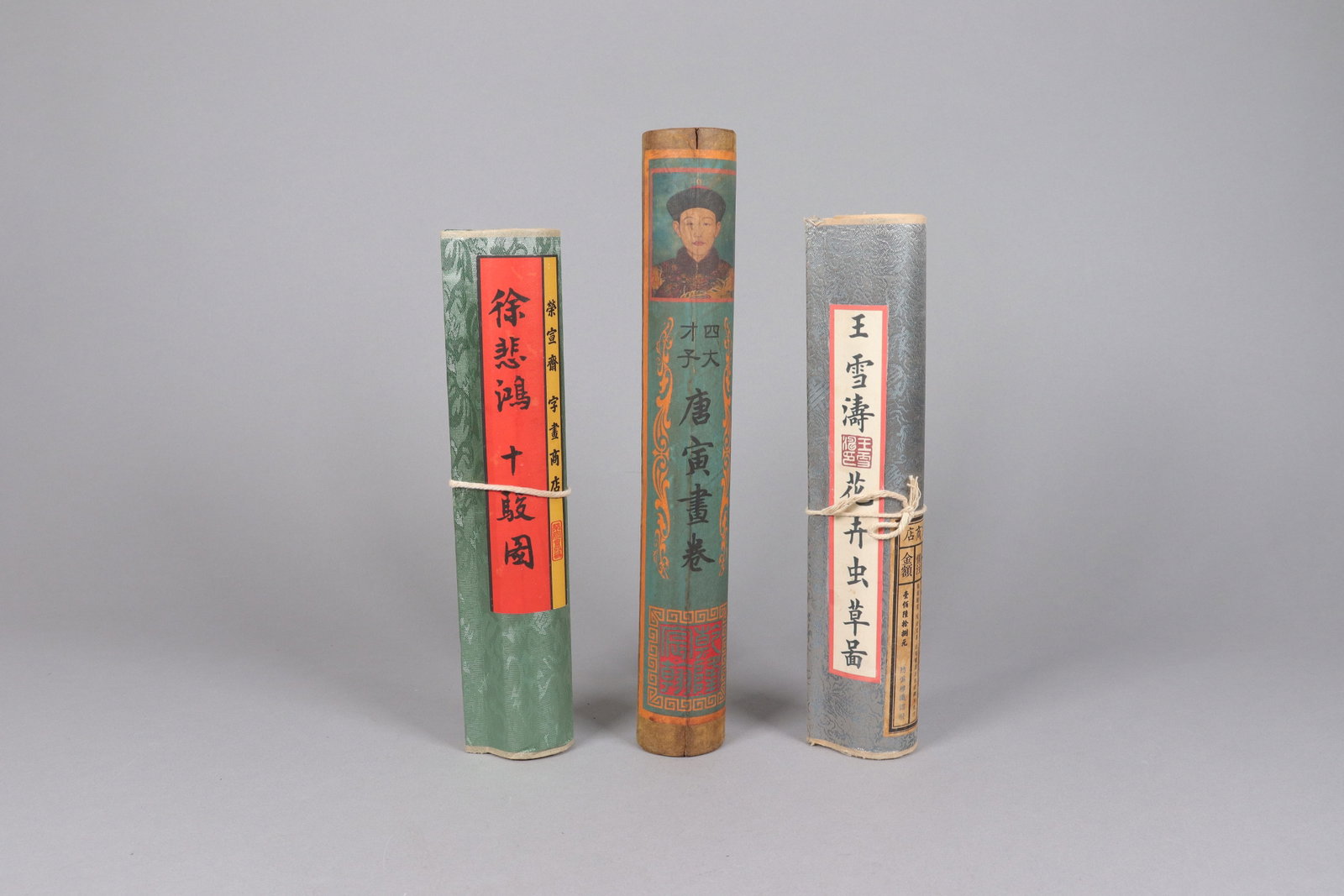 Lots Chinese fine art scrolls (1 of 8)