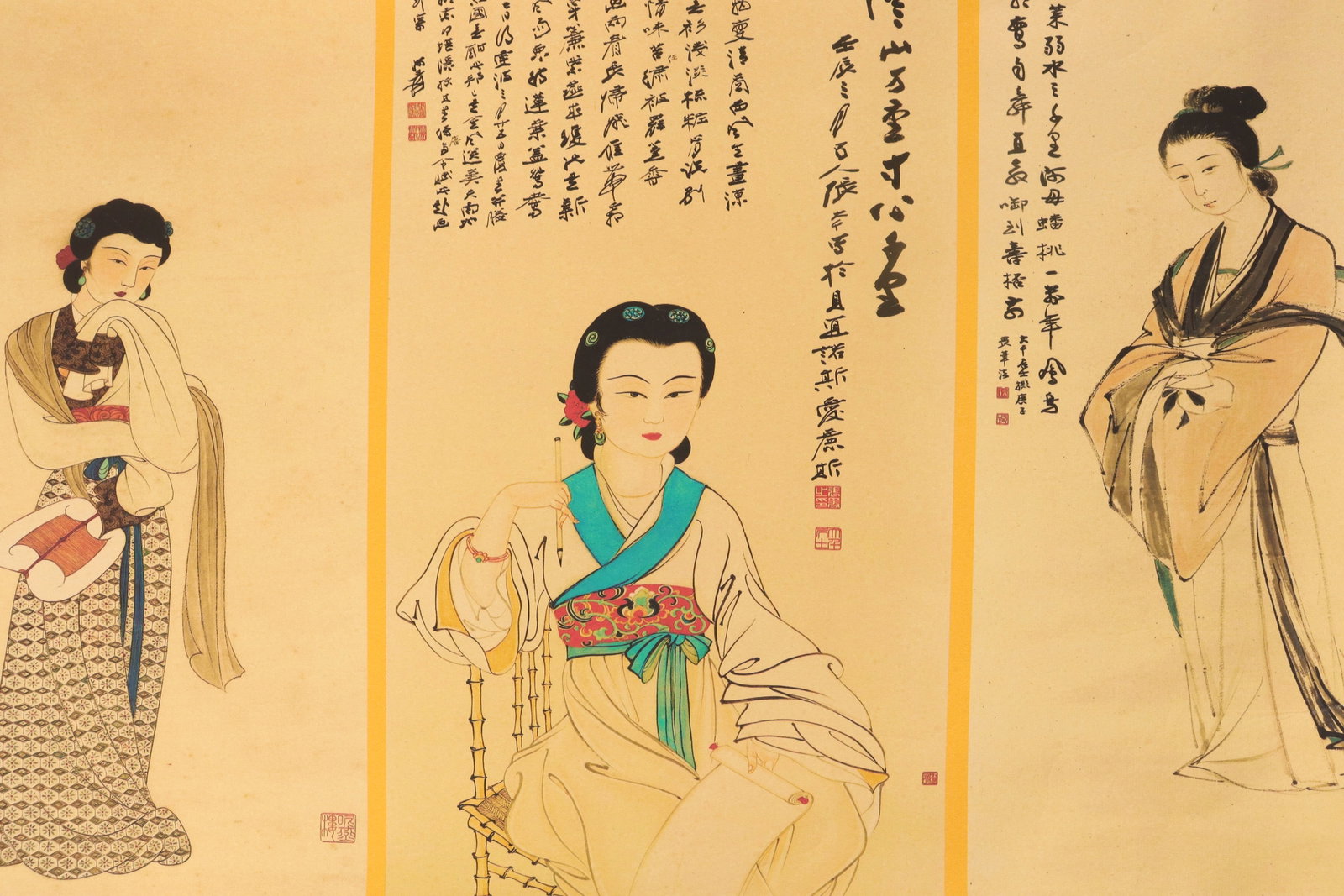 Lots Chinese art scrolls - 3