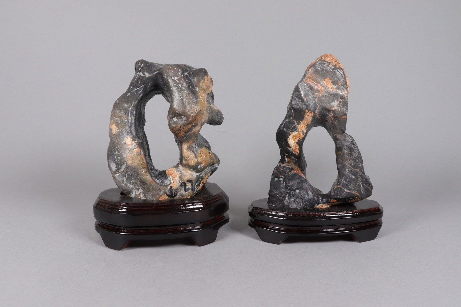 2 Chinese scholar stone with stands (1 of 7)