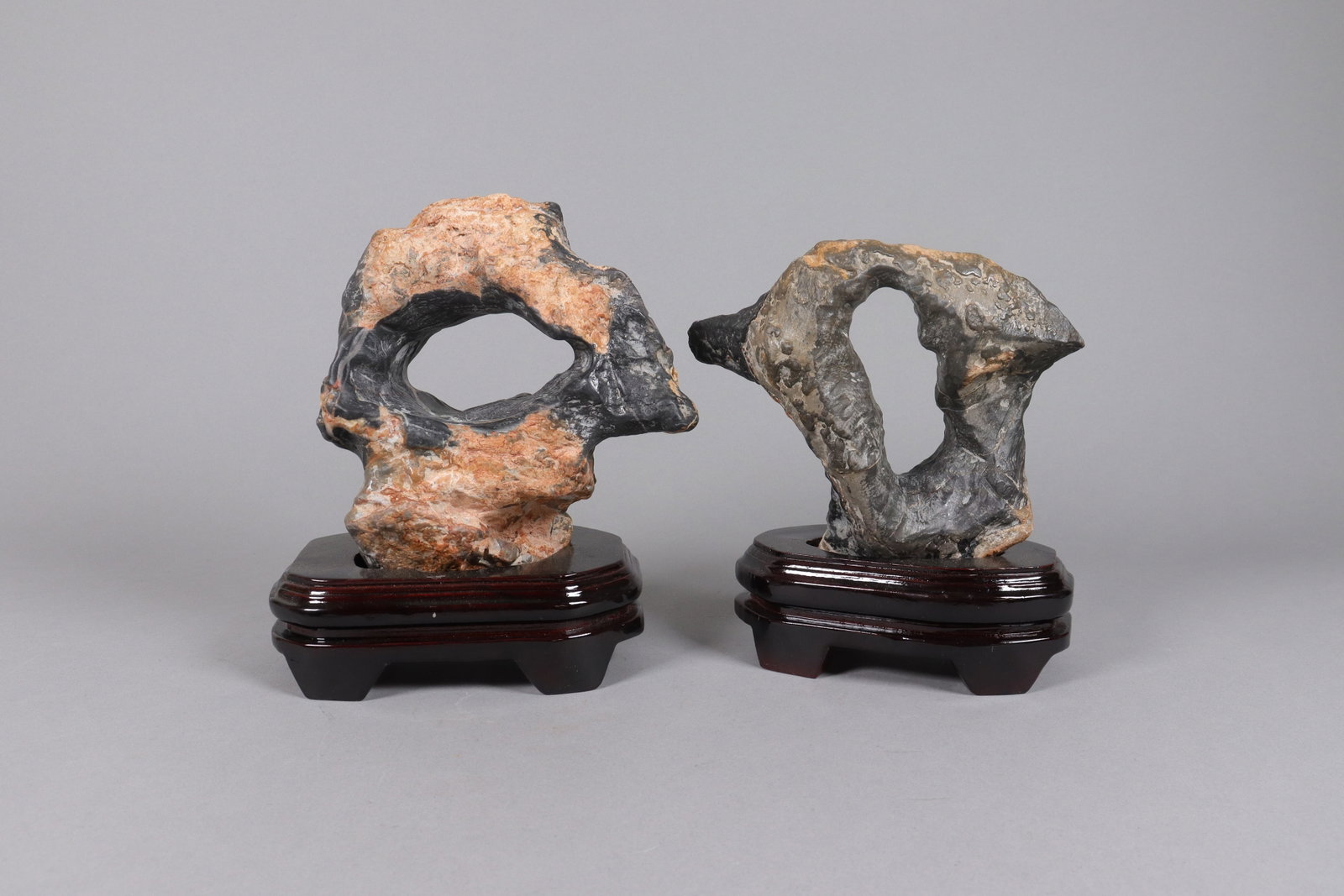 2 Chinese scholar stone with stands (1 of 7)