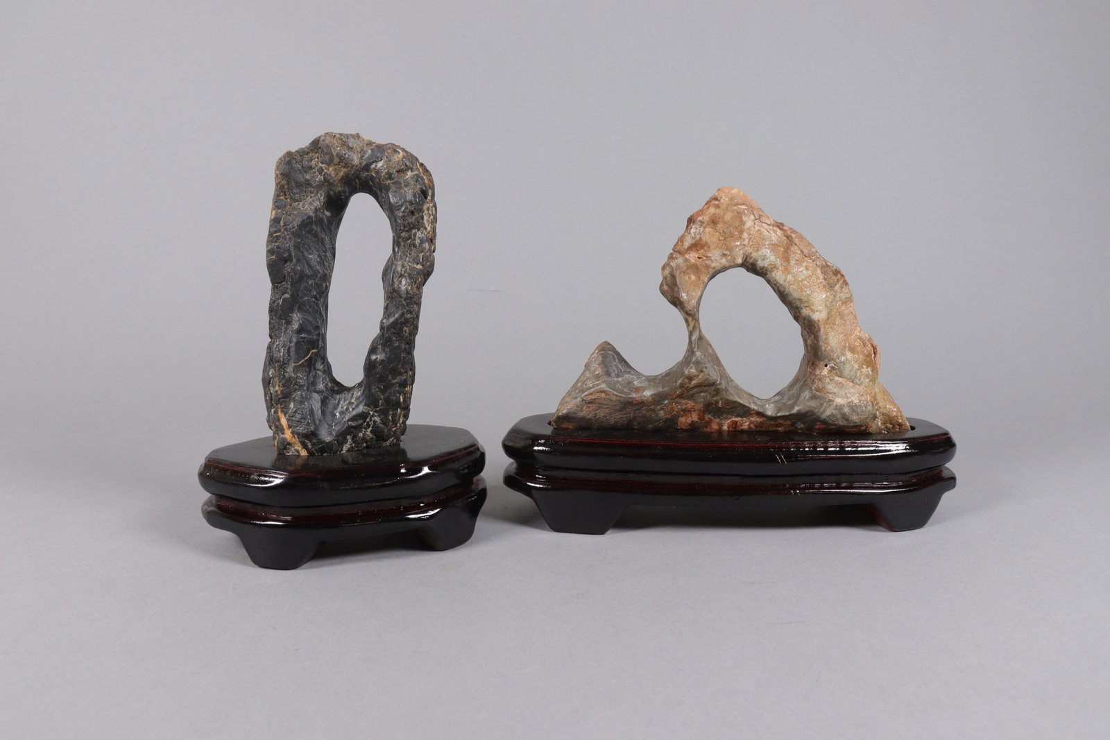 2 Chinese scholar stone with stands (1 of 7)